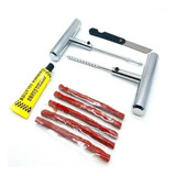 Kit Remendo Ferro Reparo Macarrão Pneu Carro Moto S/ Câmara 